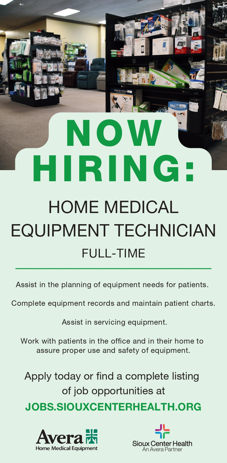 Now Hiring: Home Medical Equipment Technician