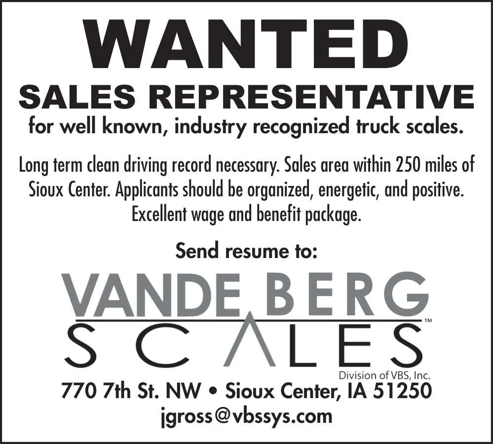 IndustryRecognized Truck Scales Sales Representative