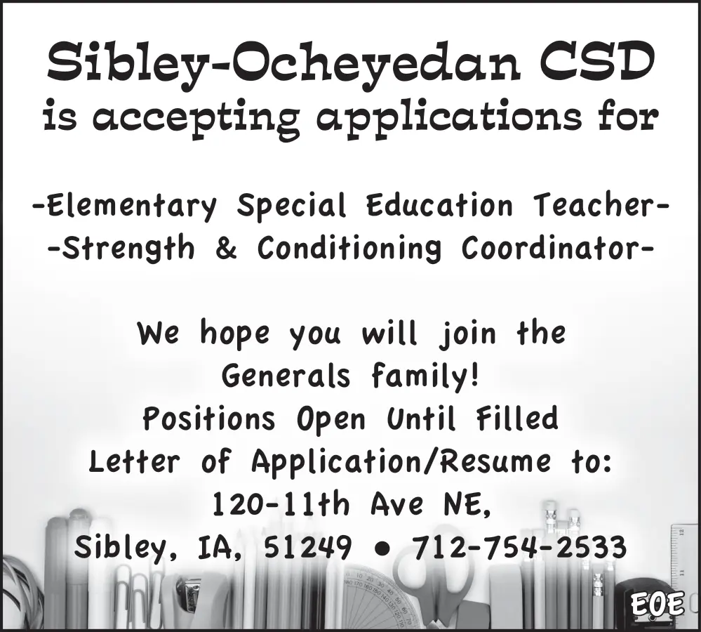Join SibleyOcheyedan CSD Employment Opportunities