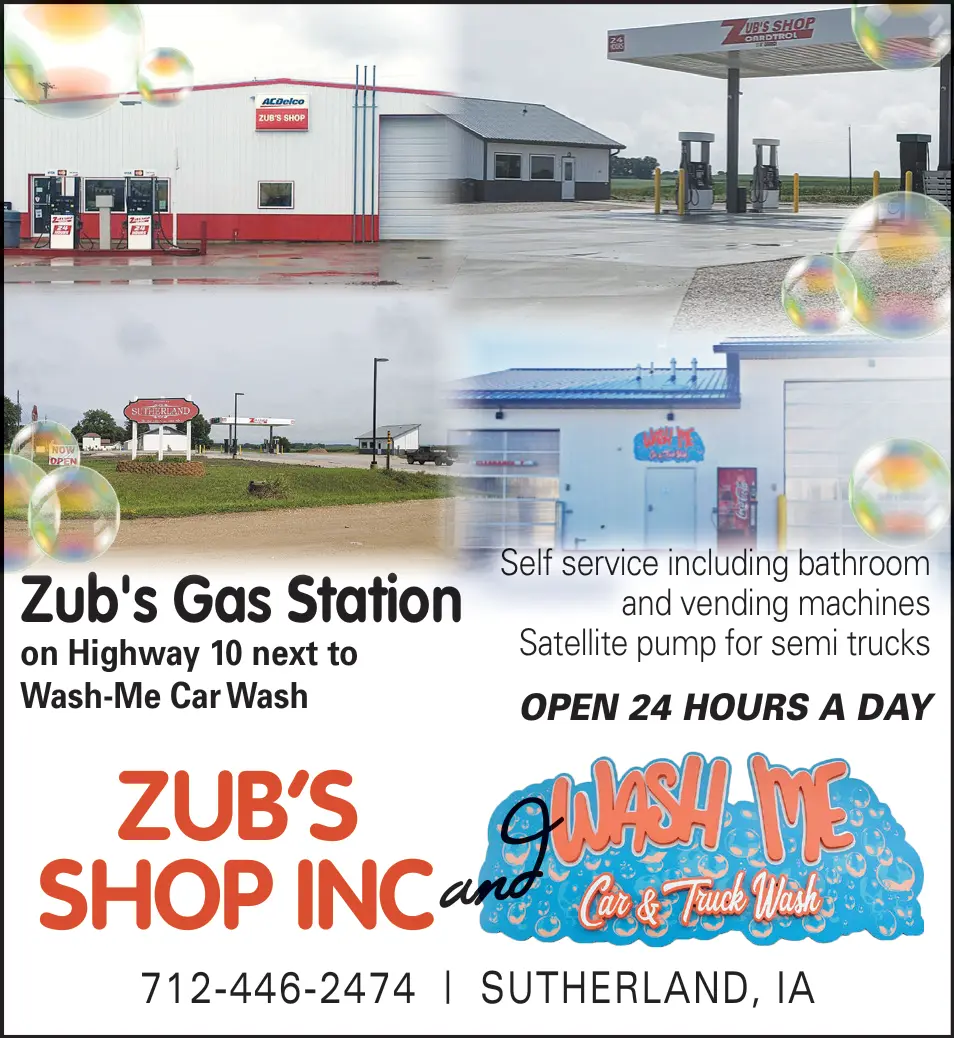 Zub's Shop & Wash Me Car & Truck Wash in Sutherland, IA