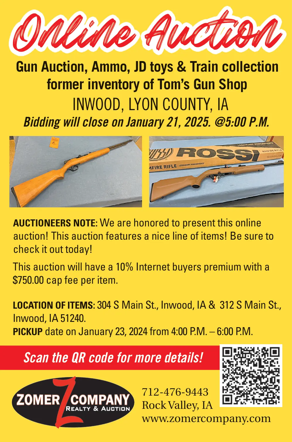 Online Auction in Inwood, IA