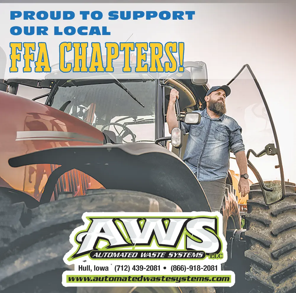 Proud to Support Our Local FFA Chapters - Automated Waste Systems LLC