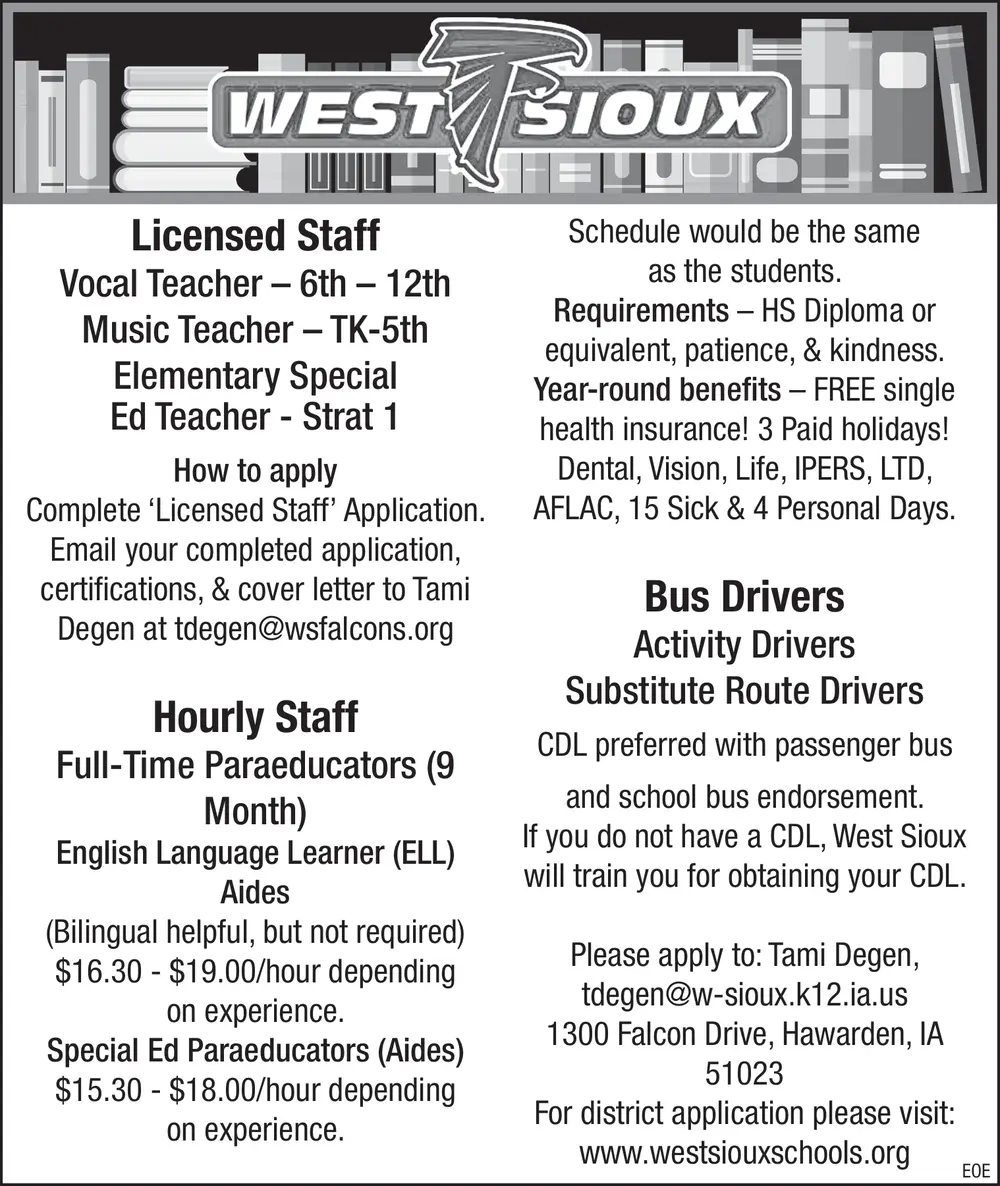 West Sioux Schools in Hawarden, IA