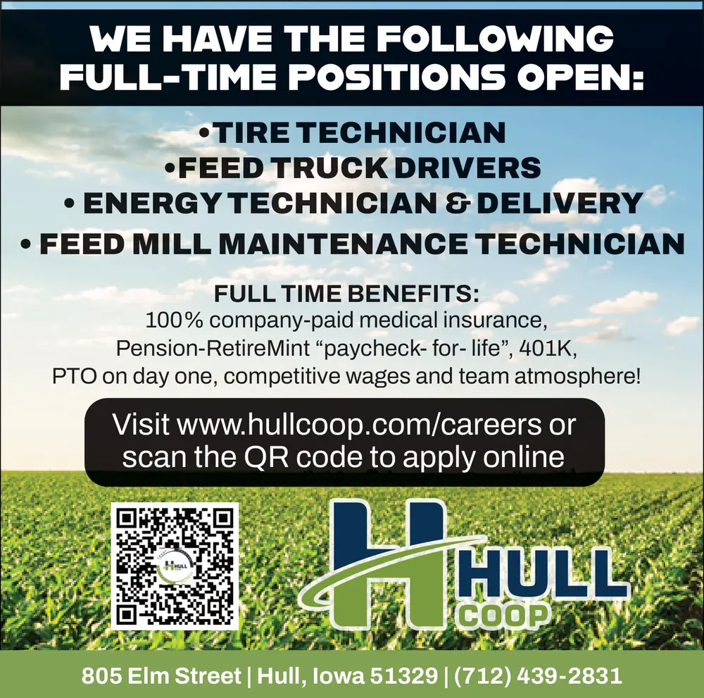 Join Our Team at Hull Coop - Careers in Hull, Iowa
