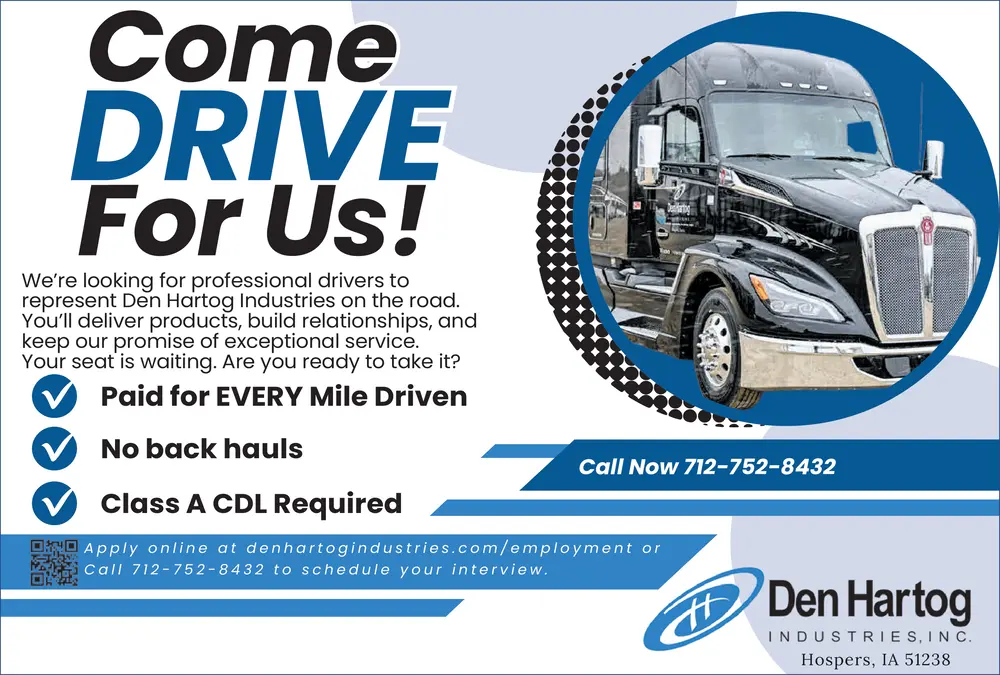 Driver Jobs in Hospers, Iowa