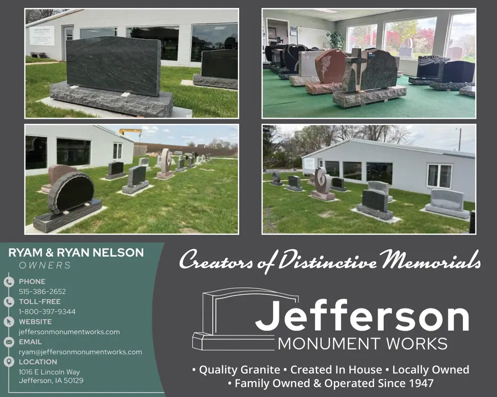 Jefferson Monument Works in Jefferson, IA