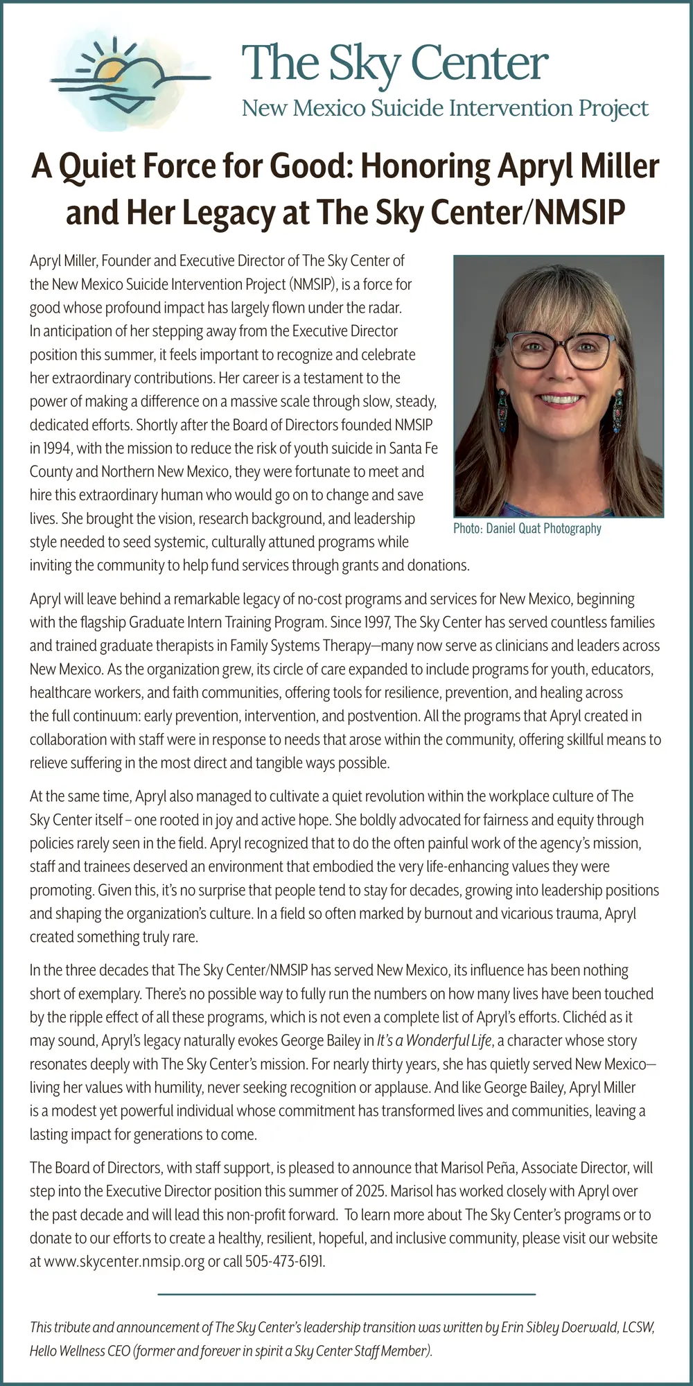 New Mexico Suicide Intervention Project - Santa Fe, New Mexico