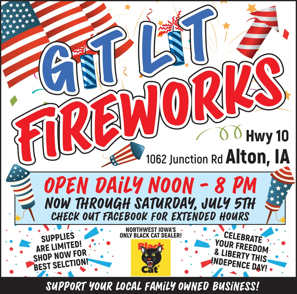 Git Lit Fireworks - Alton, IA