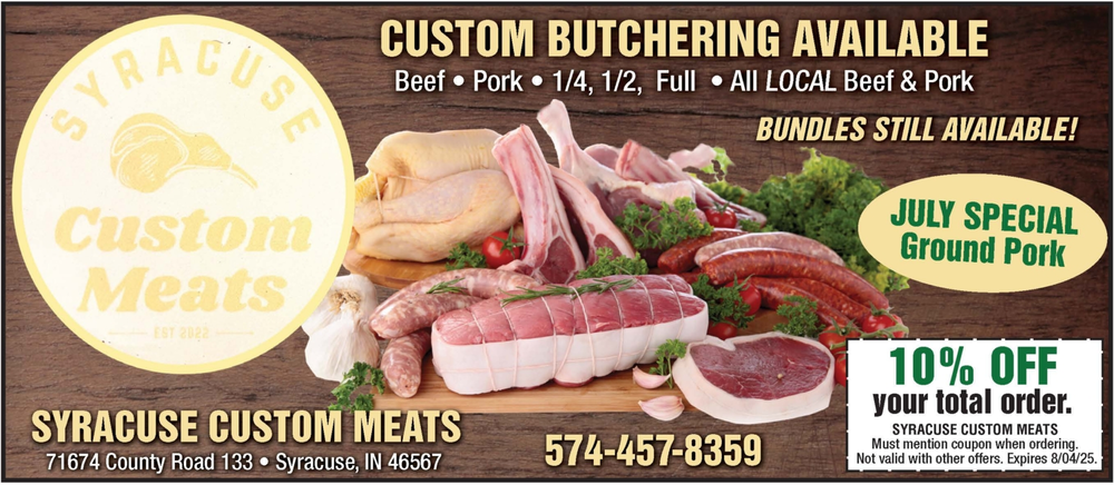 Custom Butchering in Syracuse, IN