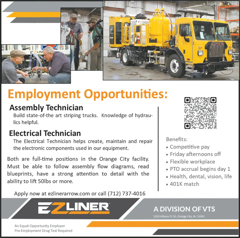 Join EZ Liner's Team in Orange City, IA - Employment Opportunities