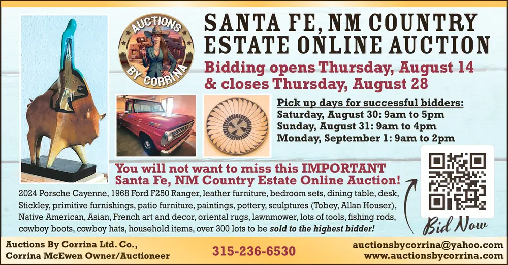 Santa Fe Estate Auction – Porsche, Ford F250, Fine Art & More