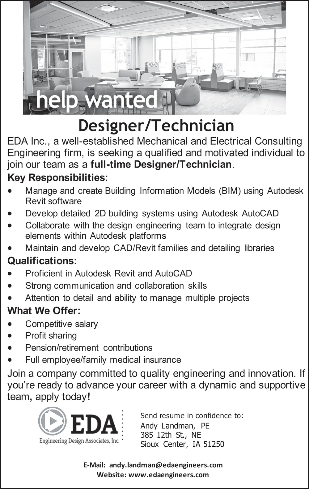 Designer/Technician Jobs in Sioux Center, IA