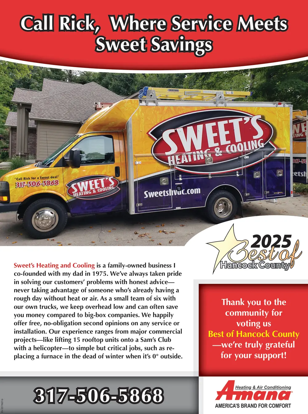 2025 Winner: Best Heating And Air in Hancock County
