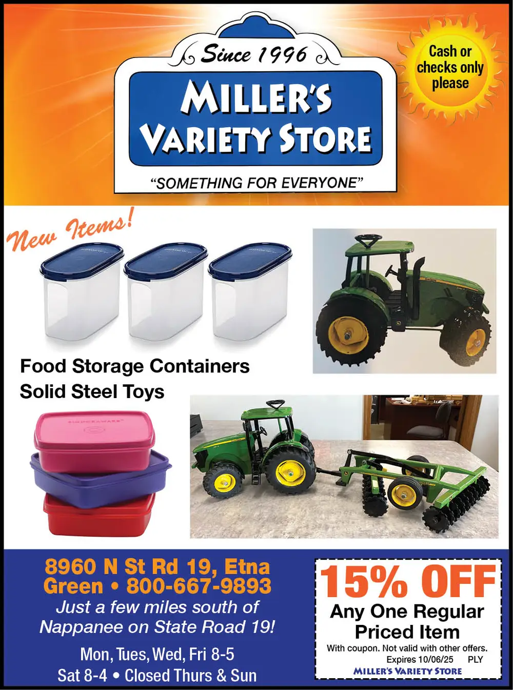 Miller's Variety Store - Etna Green, IN