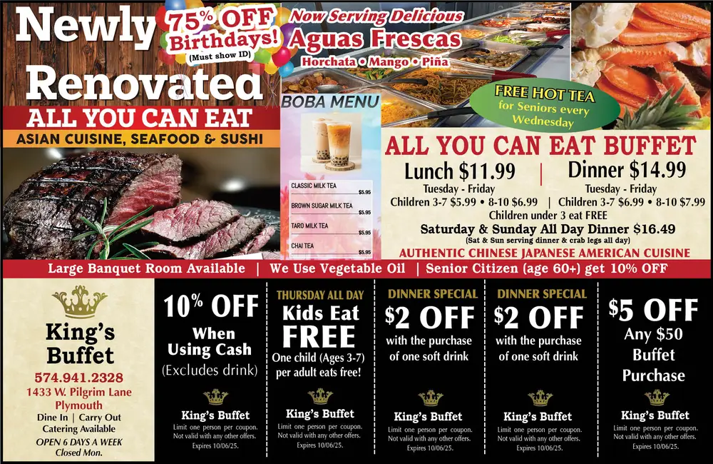 King's Buffet Asian Cuisine in Plymouth, Indiana