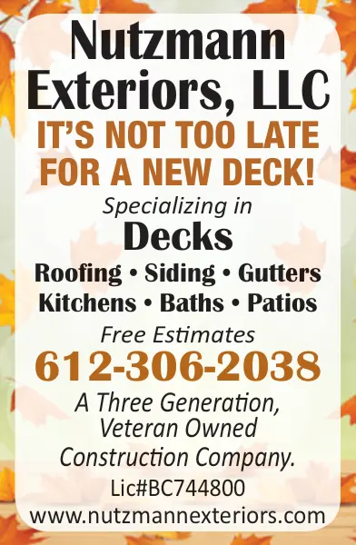 Nutzmann Exteriors - Deck Specialists in Central Minnesota