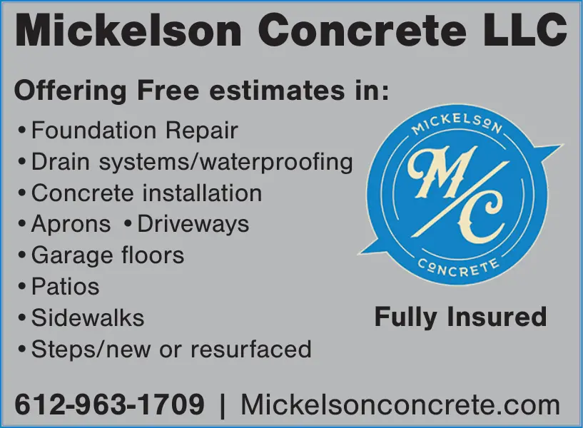 Concrete Services in Central Minnesota