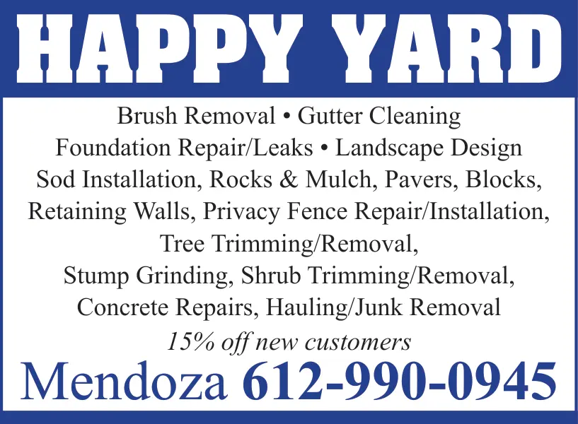 Happy Yard Landscaping Services in Central Minnesota