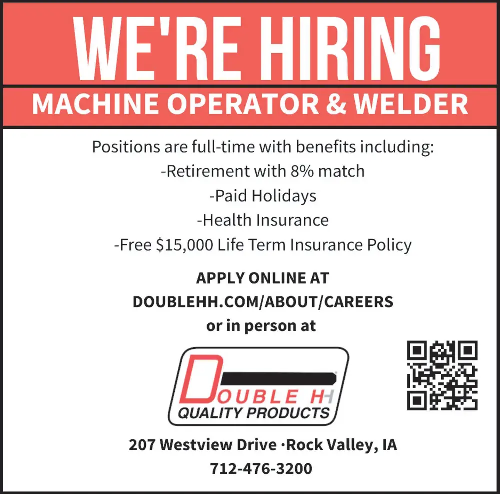 Join Double HH Quality Products - Rock Valley, IA