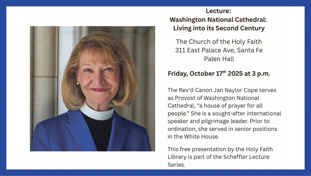 Washington National Cathedral Lecture in Santa Fe, New Mexico