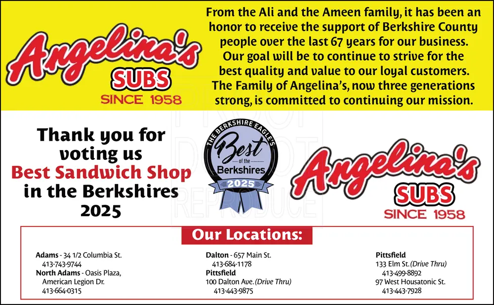  Winner: Best Sandwich Shop in The Berkshires