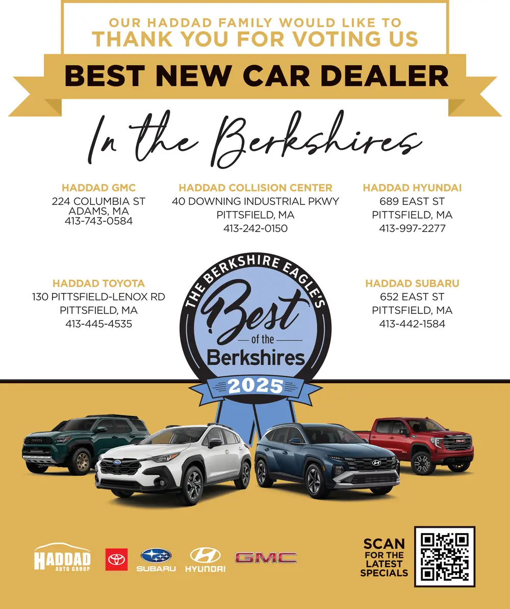  Winner: Best New Car Dealer in The Berkshires