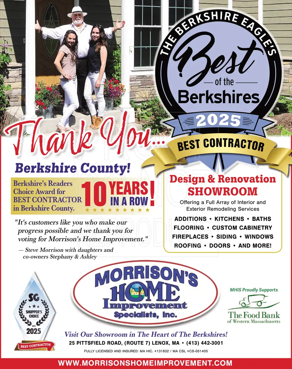  Winner: Best Contractor in The Berkshires