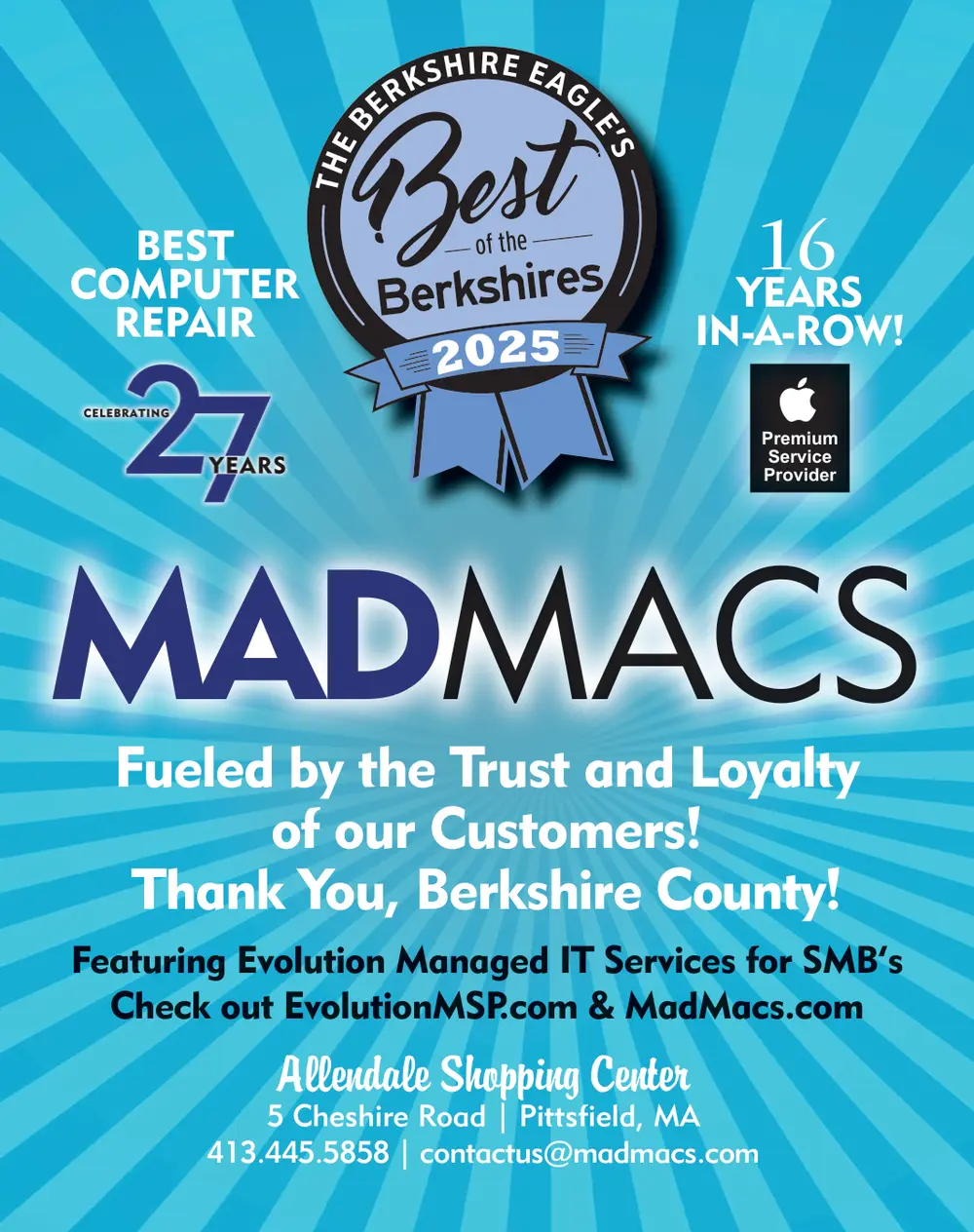  Winner: Best Computer Repair in The Berkshires