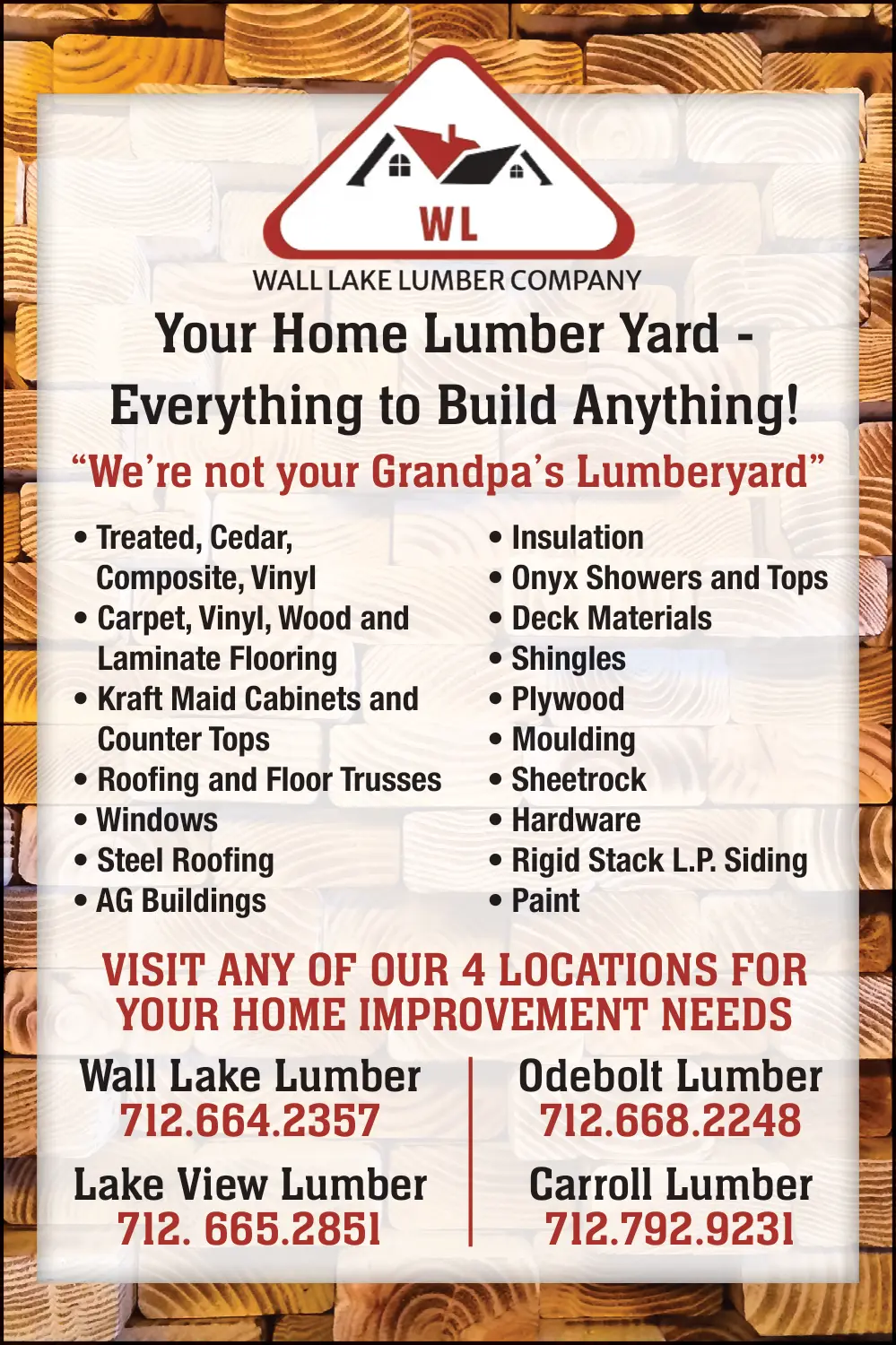 Building Supplies in Wall Lake, IA