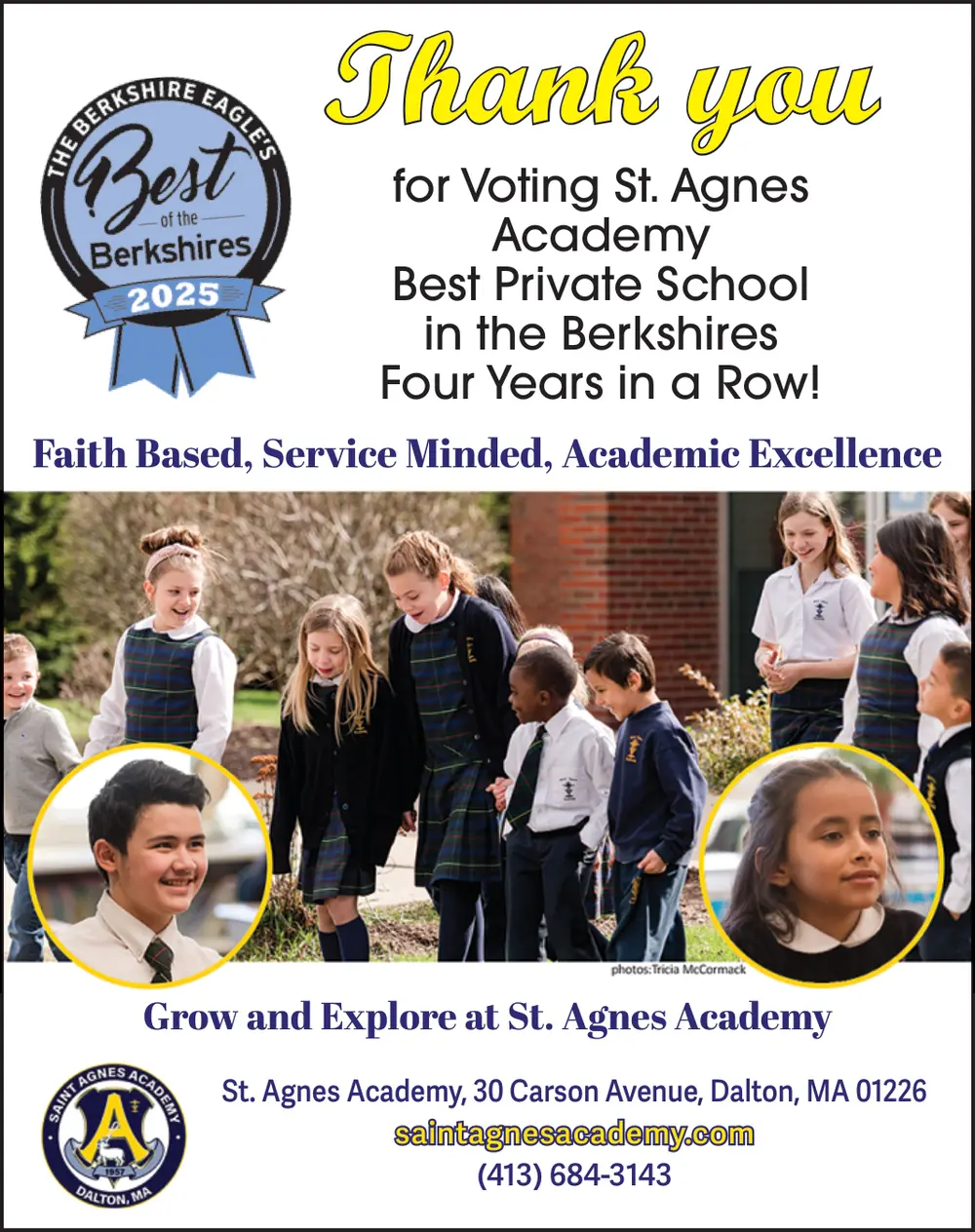  Winner: Best Private School in The Berkshires