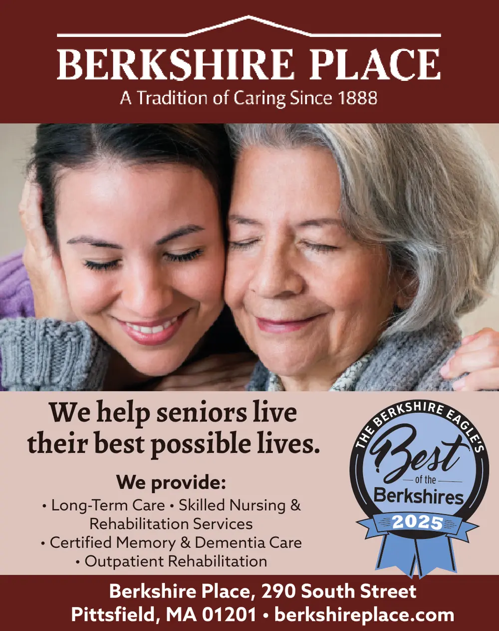  Winner: Best Nursing Home in The Berkshires