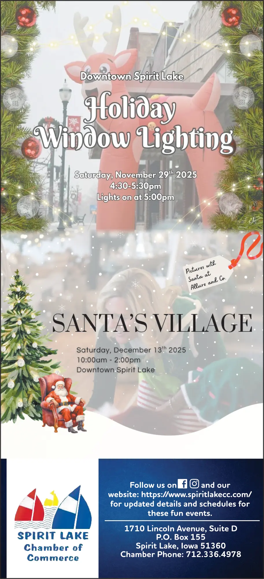 Join Holiday Festivities in Spirit Lake, Iowa!