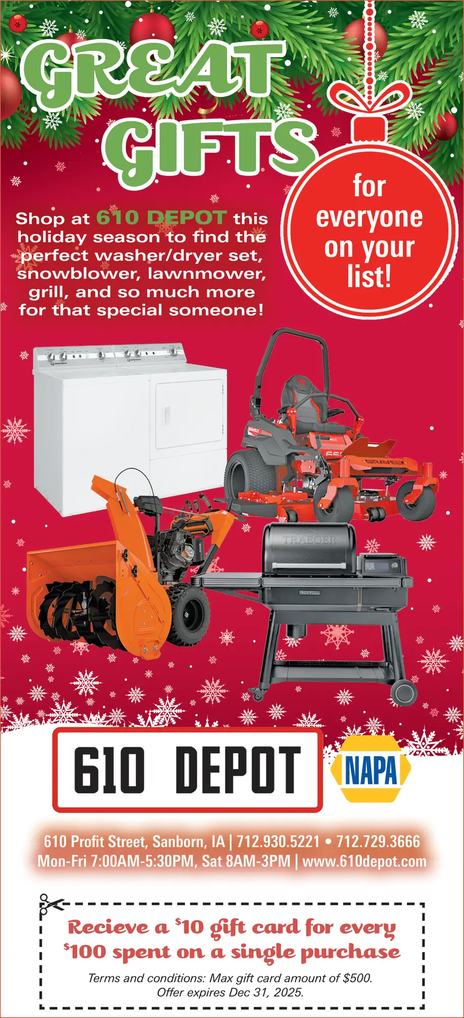 Retail Shopping in Sanborn, IA