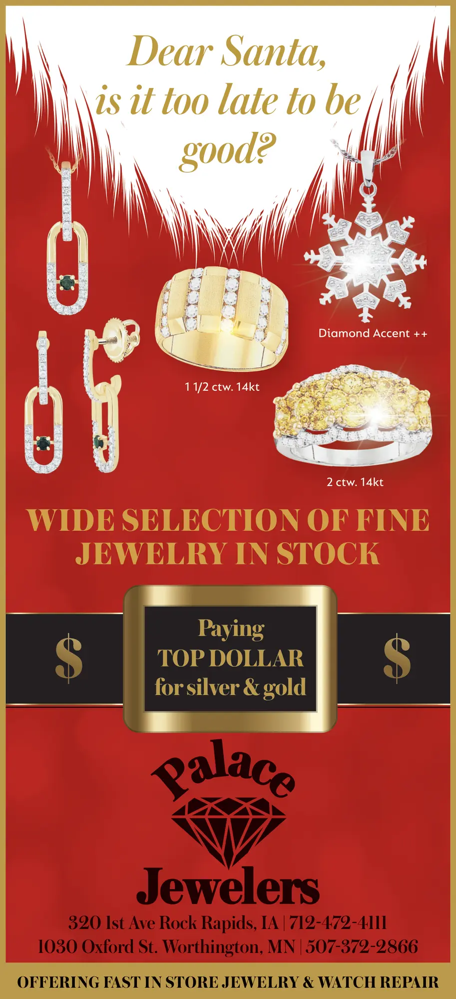 Fine Jewelry, Palace Jewelers - Rock Rapids, IA