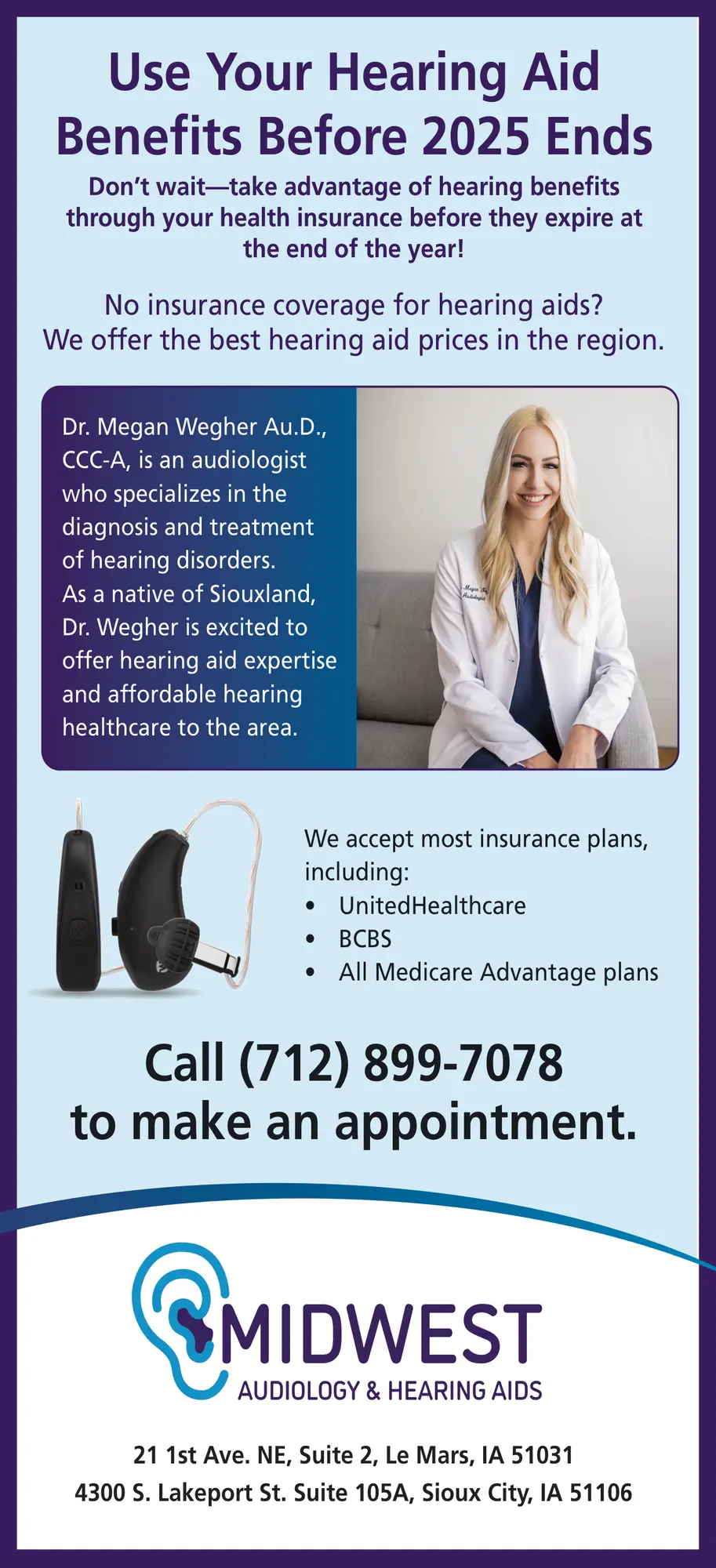 Midwest Audiology & Hearing Aids - Le Mars, IA