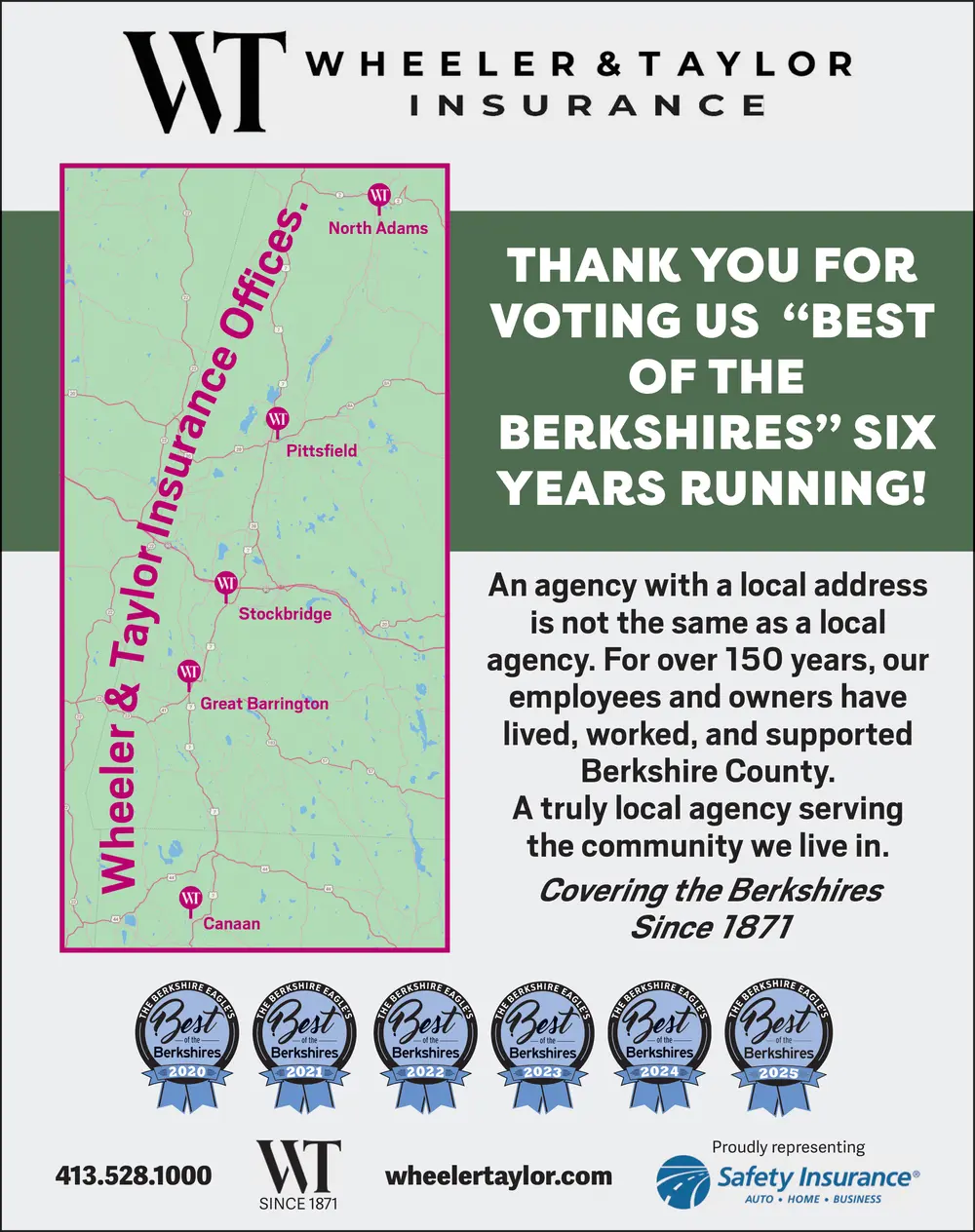  Winner: Best Insurance Agent in The Berkshires