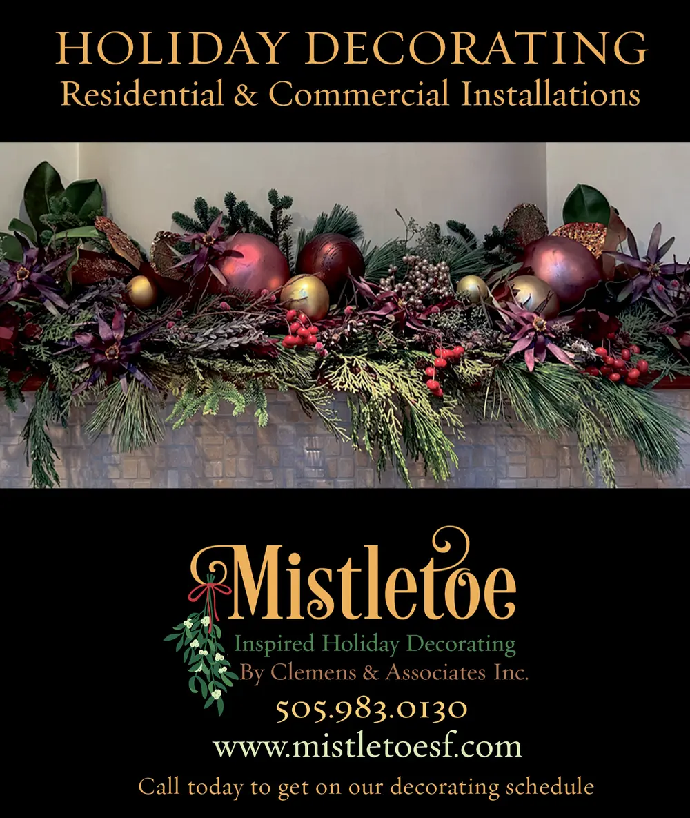 Holiday Decorating in Santa Fe, NM - Mistletoe