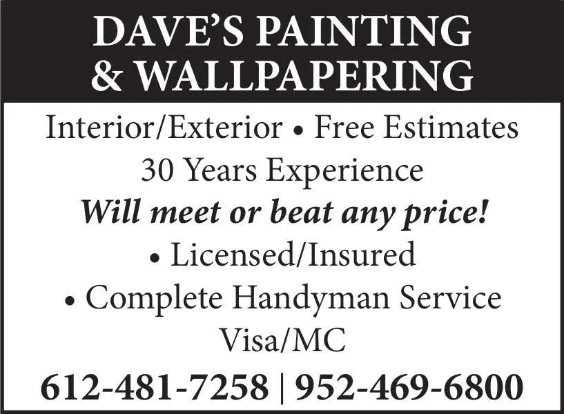 Professional Painting and Wallpapering Services in Lakeville, MN