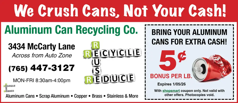 Aluminum Can Recycling in Lafayette, IN