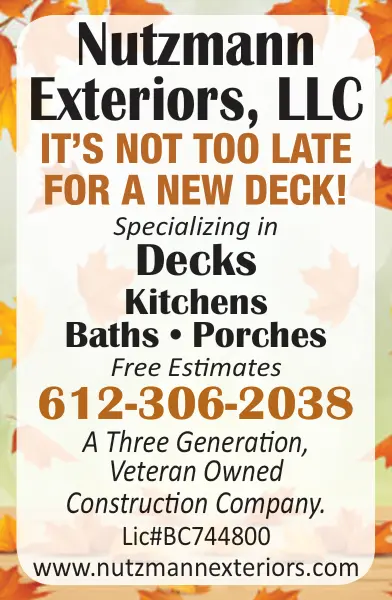 Nutzmann Exteriors - Deck Specialists in Central Minnesota