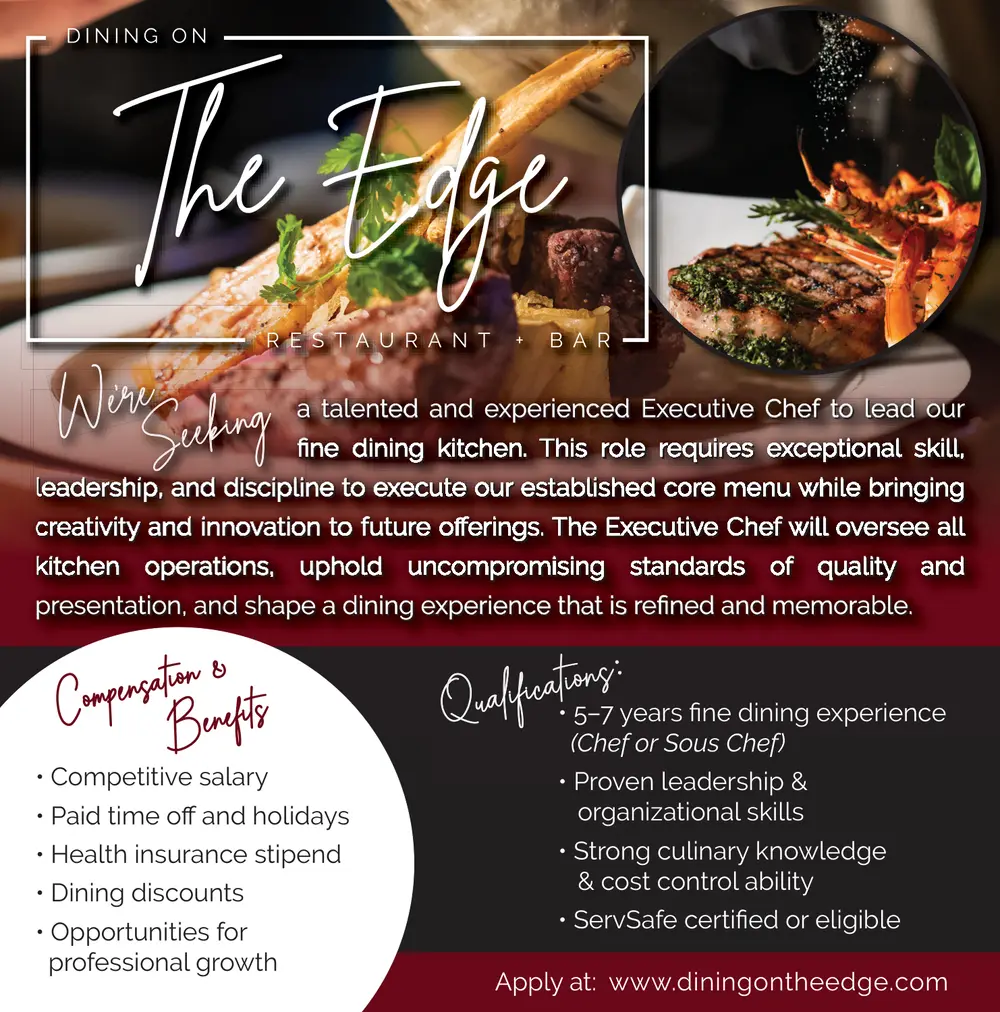 Executive Chef Position in Orofino, Idaho