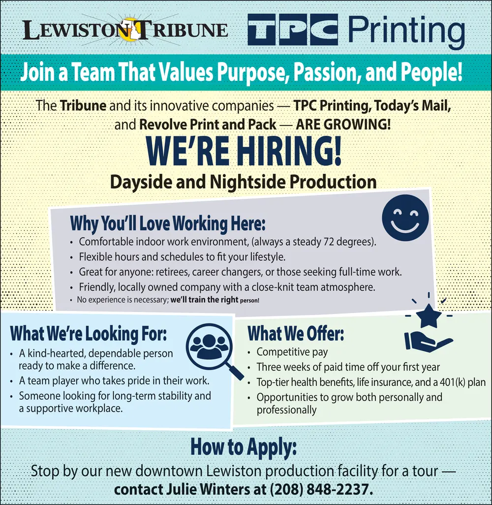 Dayside and Nightside Production in Lewiston, ID