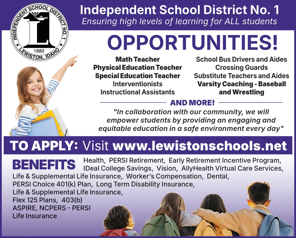 Job Openings at Lewiston Independent School District in Lewiston, ID