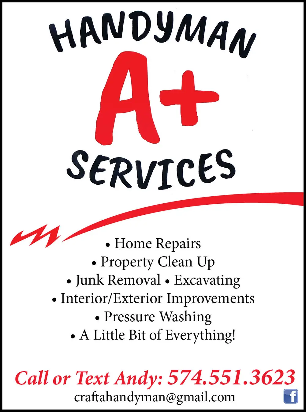 Welcome to Handyman A+ Services - Warsaw, Indiana