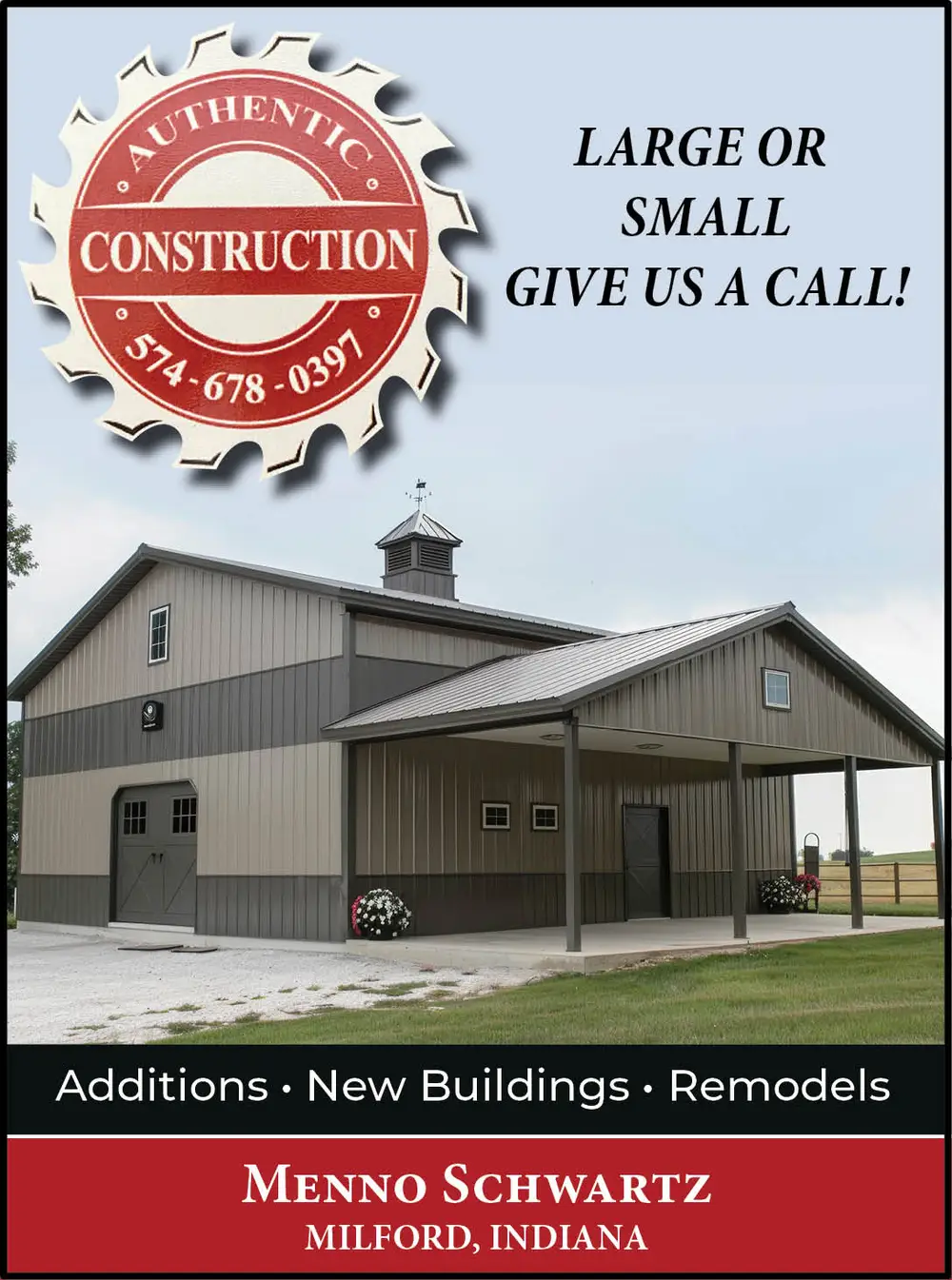 Authentic Construction in Milford, Indiana