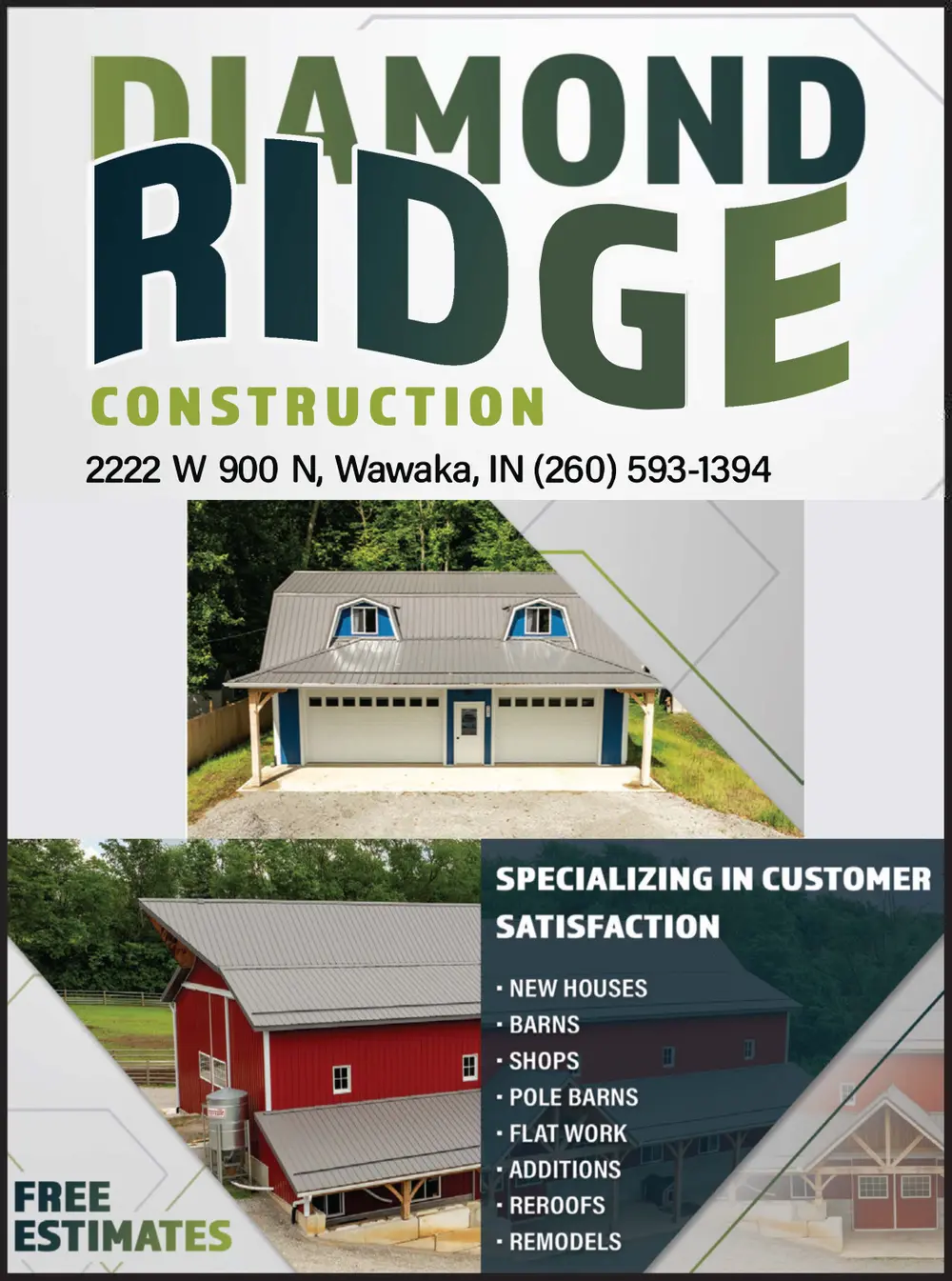 Diamond Ridge Construction in Wawaka, IN