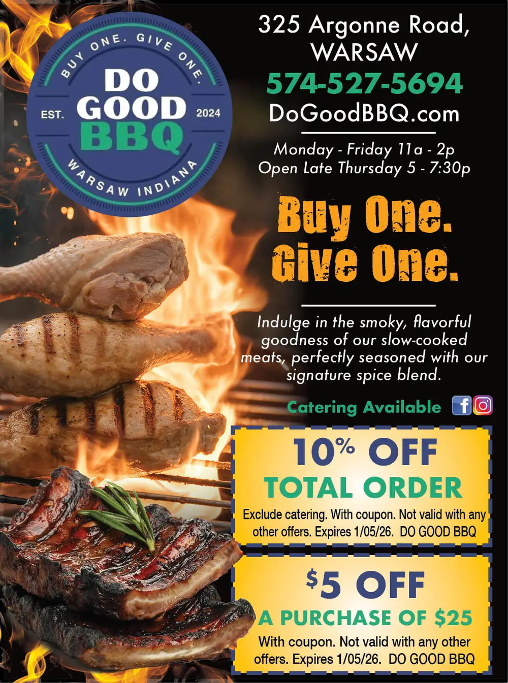 Delicious Barbecue in Warsaw, Indiana