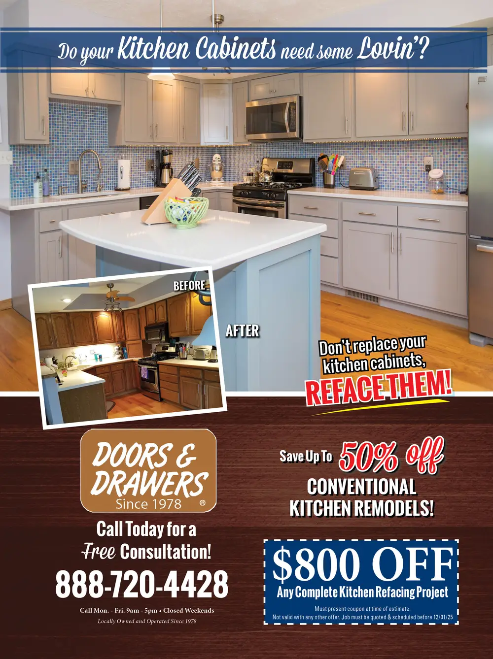 Doors & Drawers - Kitchen Cabinet Refacing in Warsaw IN