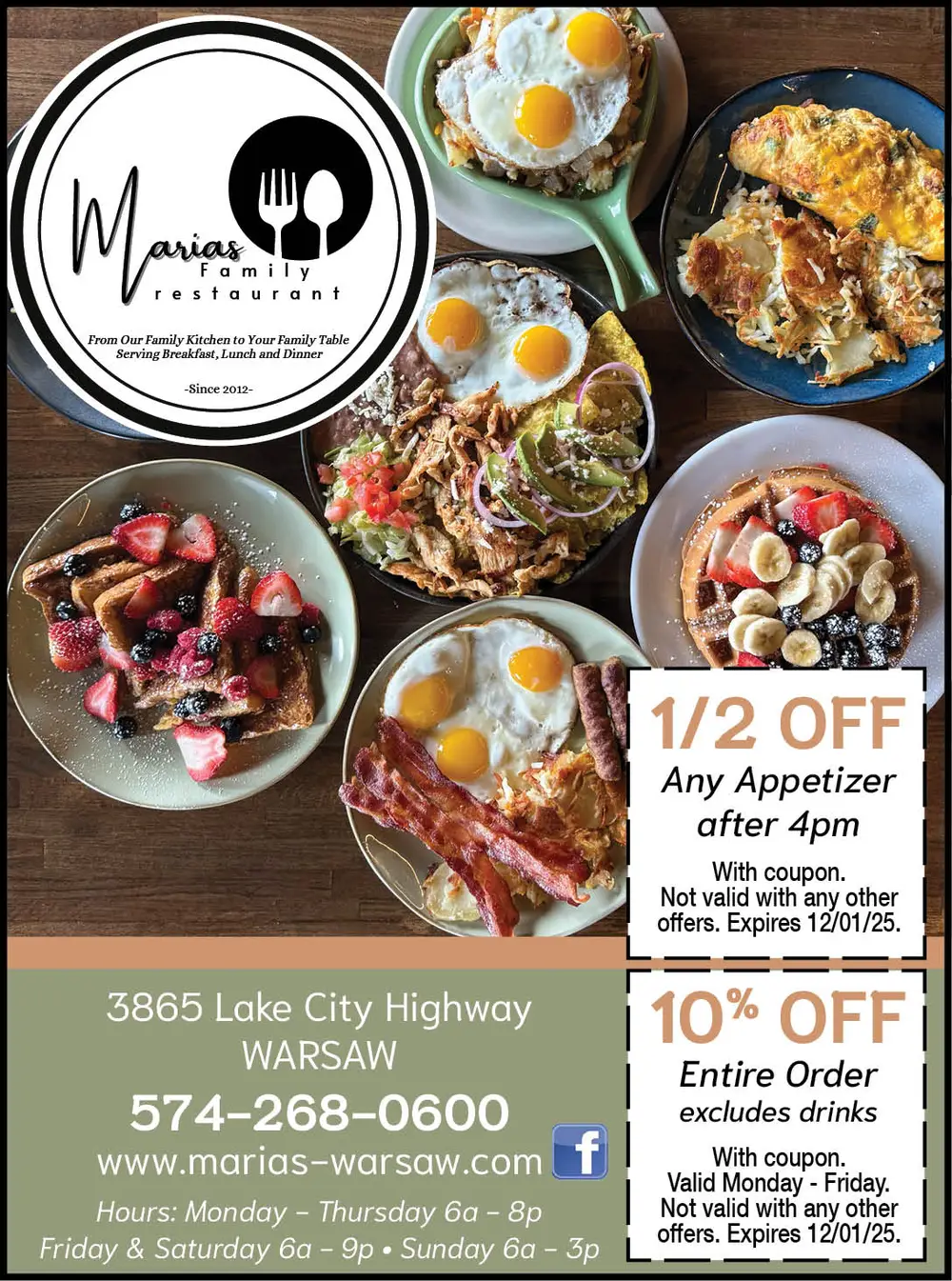 Maria's Family Restaurant in Warsaw, Indiana