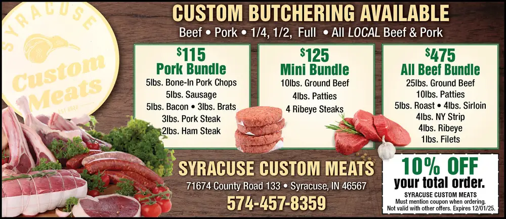 Custom Butchering in Syracuse, IN